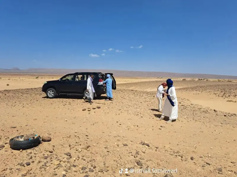 4×4 in the desert near M'Hamid